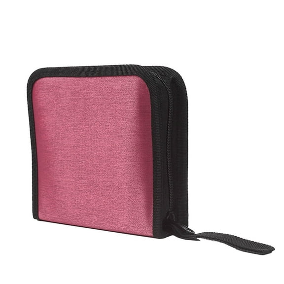 Mercerized Fabric CD Holder Car Mounted CD Storage Bag Household CD Case- Bag