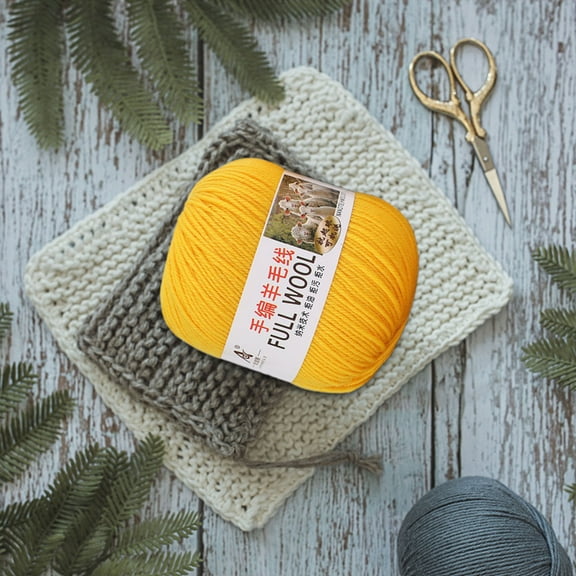Mercerized Soft Wool Yarn, Medium-Thick DIY Yarn For Hand Knitting, Sweaters, Scarves, Coats, And Craft Projects