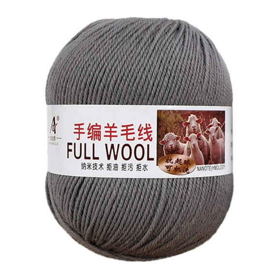 Mercerized Super Soft Wool Yarn, Medium Thick Hand Yarn, DIY Scarf Yarn, Smooth Texture Yarn, Machine Washable Wool Blanket, for Sweater Pants Coat Scarf Blanket Hat Knitting Crochet