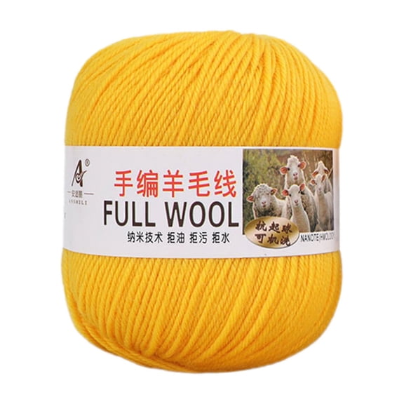 Mercerized Super Soft Wool Yarn, Medium Thick Hand Yarn, DIY Scarf Yarn, Smooth Texture Yarn, Machine Washable Wool Blanket, for Sweater Pants Coat Scarf Blanket Hat Knitting Crochet