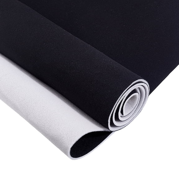 Mercerized Velvet Cotton Fabric for Car Roof Lining Black 2000x1500x3mm