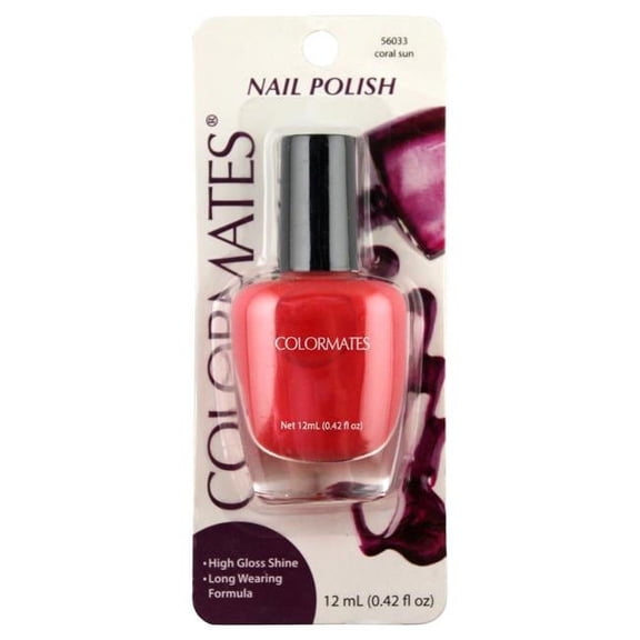 Merchandise 8645590 Colormates Nail Polish, Coral Sun