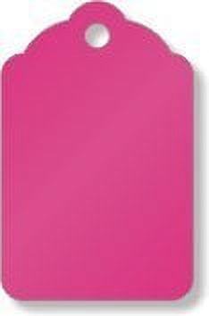 Merchandise Tags, Fluorescent Pink #5 (1-3/4