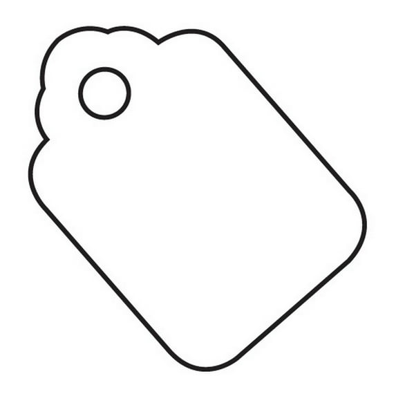 Merchandise Tags - White 1 3/4" X 2 7/8" (1000 Per/Case)