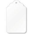 thumbnail image 1 of Merchandise Tags, White #3 (1-1/4" x 7/8"), Hole-No String - Box of 1,000 Tags, 1 of 1