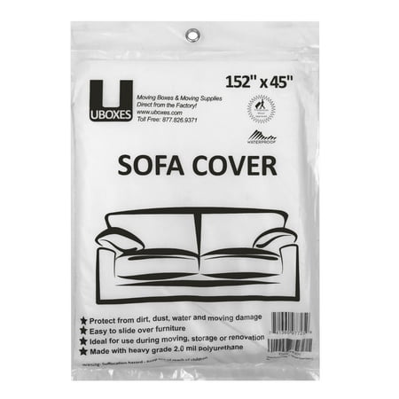 Merchandise Waterproof Polyethylene Sofa Cover, Clear, Slipcover Protection