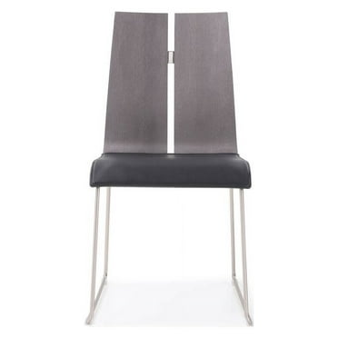 Whiteline Lauren Faux Leather Dining Chair - Set of 2
