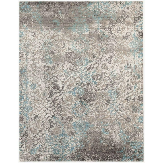 cambridge blue power-loomed runner rug 2'6"x8'