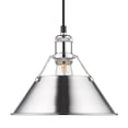 thumbnail image 1 of Yep by Golden Lighting Orwell 1-light 10in Pendant in Chrome, 1 of 2