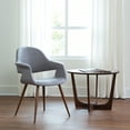 thumbnail image 1 of OFM 161-FACB-GRY-2 161 Collection Mid Century Modern Fabric Accent Chair with Arms, Dining Chair - Gray - Pack of 2, 1 of 19