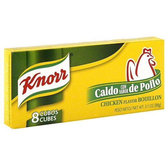 Knorr Hispanic Chicken Flavor Bouillon Cubes, 3.1 oz (Pack of 24)