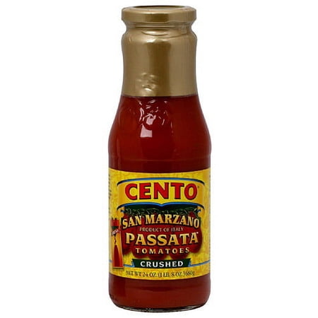 Cento San Marzano Passata Crushed Tomatoes, 24 oz (Pack of 6)