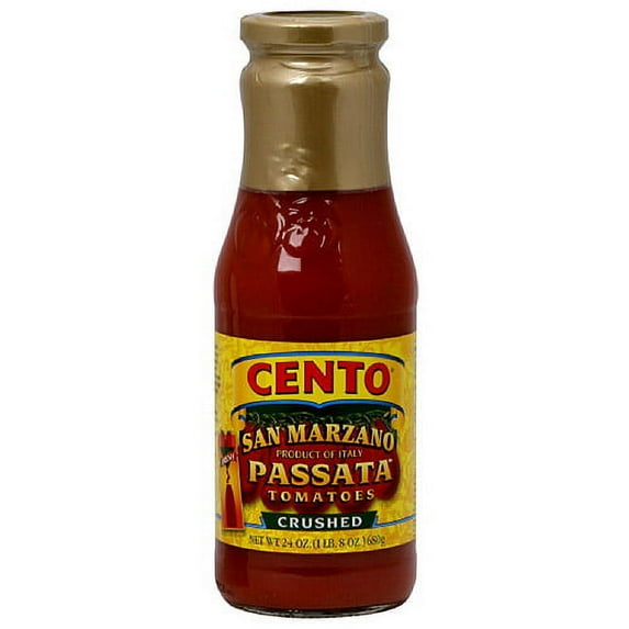 Cento San Marzano Passata Crushed Tomatoes, 24 oz (Pack of 6)