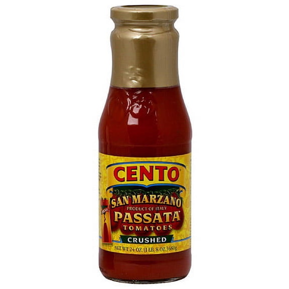Cento San Marzano Passata Crushed Tomatoes, 24 oz (Pack of 6)