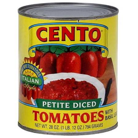 Cento Petite Diced Tomatoes, 28 oz (Pack of 12)