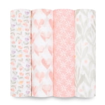 aden anais Essentials Swaddle Blanket, 4 Pack, Piece of My Heart