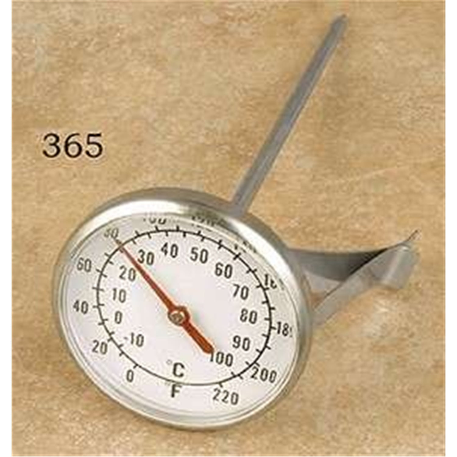 Frothing Thermometer with Clip (1.75 Face X 5 Shaft) for Up To