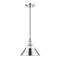thumbnail image 1 of Yep by Golden Lighting Orwell 1-light 10in Pendant in Chrome, 1 of 2