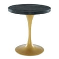 thumbnail image 1 of Drive 28" Round Wood Top Dining Table, Black Gold, 1 of 5