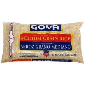 Goya Medium Grain Rice, 5 lb (Pack of 12)