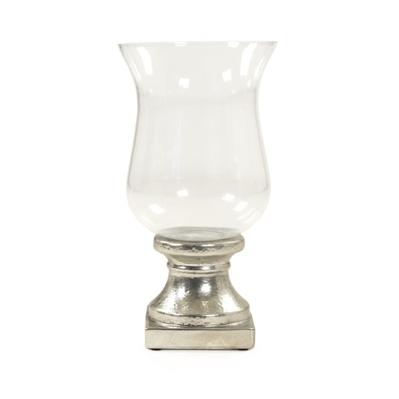 Zentique 10079L A840 Curved Bell-Shaped Glass Accent Decor, Large