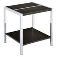 thumbnail image 1 of Acme Jethro End Table Espresso & Chrome, 1 of 5