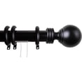 thumbnail image 1 of Tilia Double Curtain Rod 3/4 inch dia. 66-120" - Black, 1 of 2