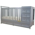 thumbnail image 1 of AFG Baby Furniture Daphne 2-in-1 Crib & Changer Combo Gray, 1 of 6