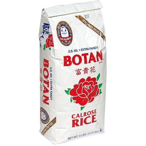 Botan Rice, 5LB (Pack of 8)