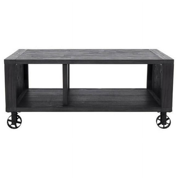 Quentin Occasional Table- Rectangle Deep Charcoal