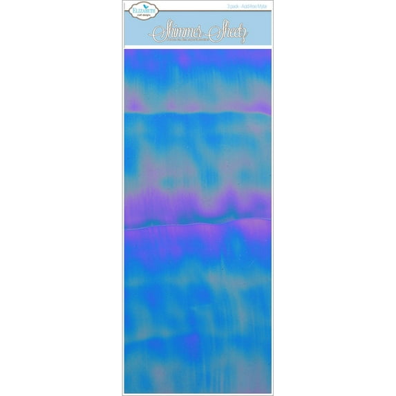 Mylar Shimmer Sheetz 5"X12" 3/Pkg-Turquoise Gemstone, Pk 2