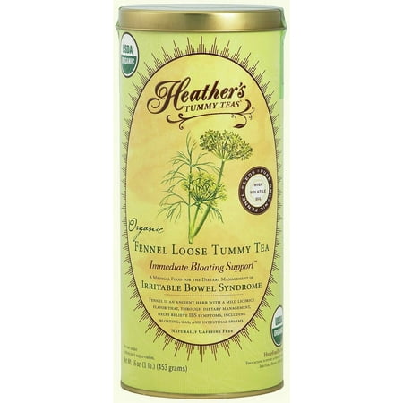 Tummy Tea Organic Loose Fennel Can Heather's Tummy Care 16 oz Bulk