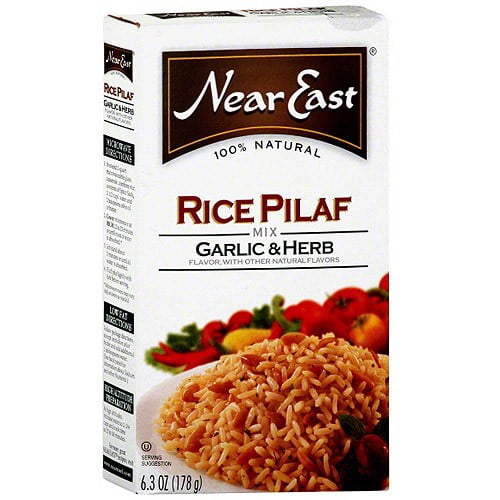 Near East Garlic & Herb Rice Pilaf, 6.3 oz (Pack of 12)