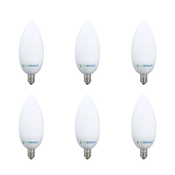 VIRIBRIGHT 74251 A19 LED Bulb, 8W, Non-Dimmable, 40W Equivalent, 600 Lumens - 2700K