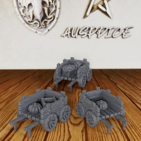 Merchant Cart Tabletop Unpainted Miniature, DND Minis for Dungeons and Dragons,TTRPG Game Accessory, Fantasy Role Playing Scenery, Great for Merchant Encounters & Market Theming - AS734