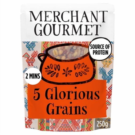 Merchant Gourmet Glorious Grains with Red Rice & Quinoa 250g, British Import (Pack of 3)