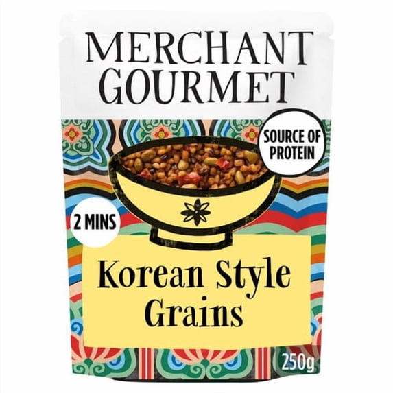 Merchant Gourmet Korean-Style Grains 250g, British Import (Pack of 3)
