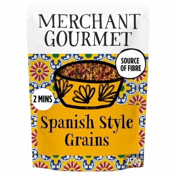 Merchant Gourmet Spanish-Style Grains & Rice 250g, British Import (Pack of 3)