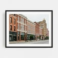 thumbnail image 1 of Merchants Row, Rutland 01 - Rutland Vermont Photography Black Framed Wall Art Print 16 x 20 inches, 1 of 3