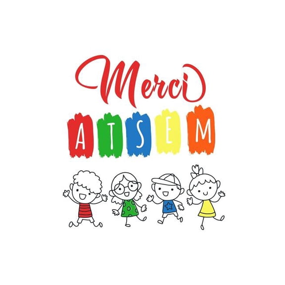 Merci Atsem: Un carnet de notes pour une atsem - 110 pages, lign - 15.24x22.86 cm - (Paperback)