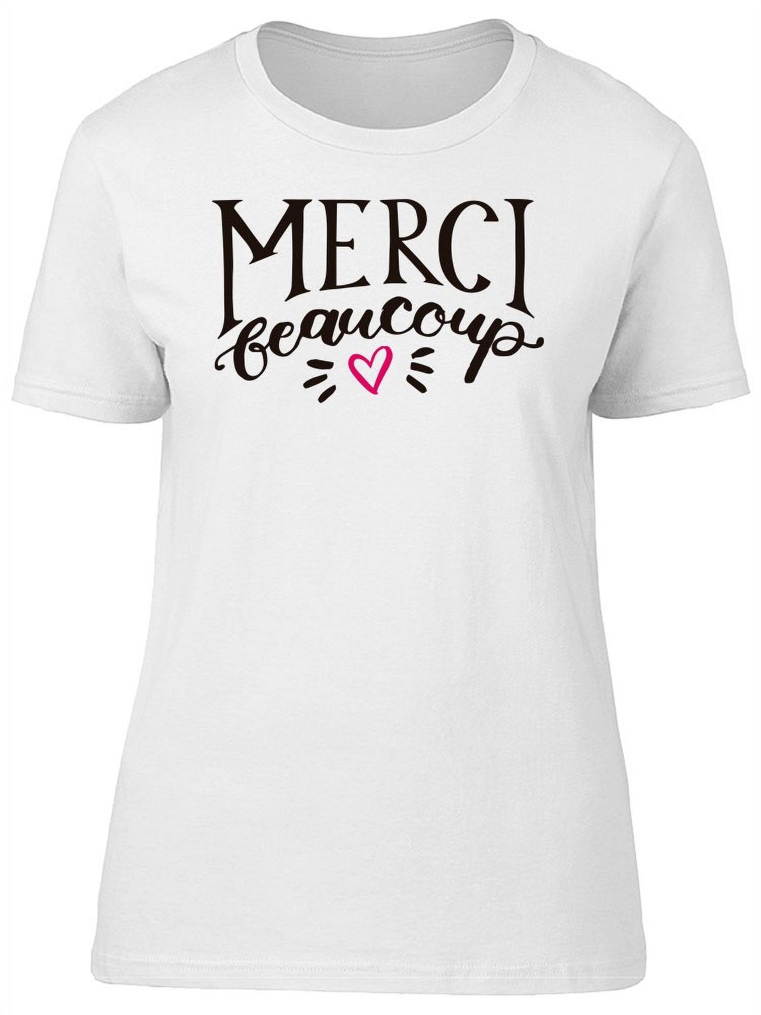 Merci Beaucoup Tiny Heart T Shirt Women Image by Shutterstock Female Small