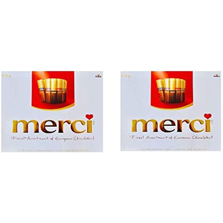 Merci Finest Assortment of European Chocolates Gift Box, 23.81 oz