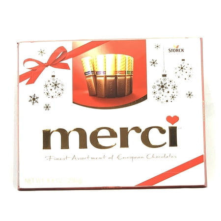 Merci Finest Assortment of European Chocolates 8.8oz Box 20 Pieces