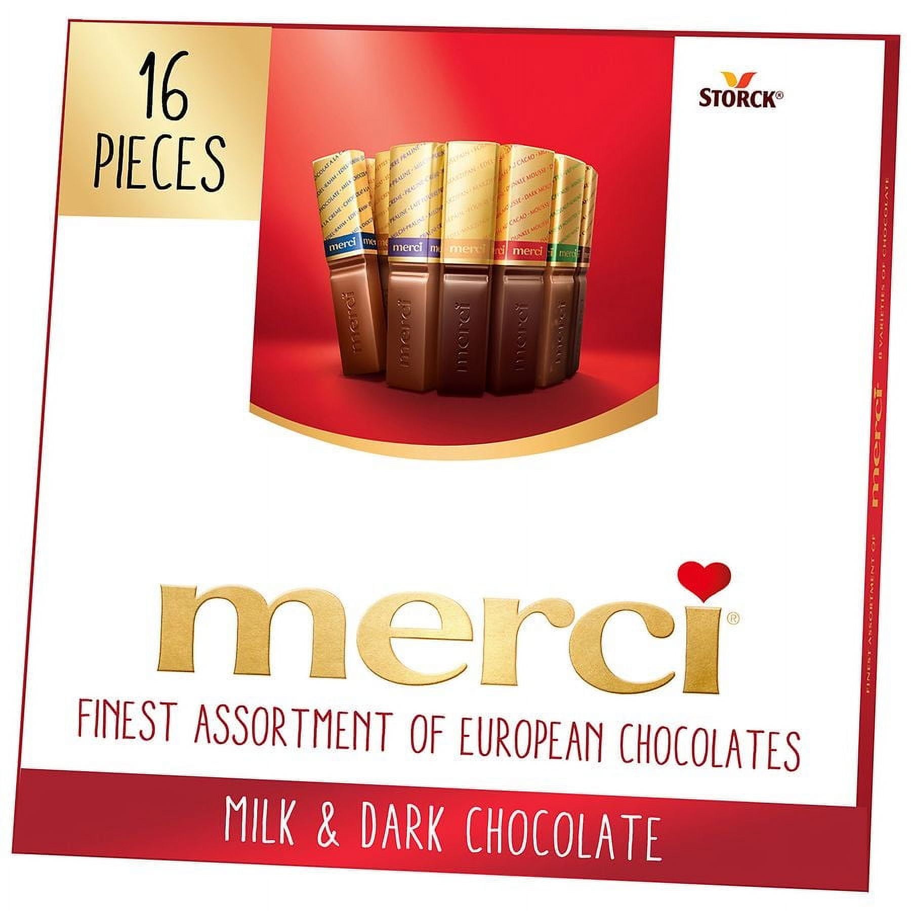Merci Finest Assortment of European Chocolates, Candy Gift Box