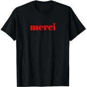 Merci French Thank You T-Shirt Tees for Men & Women