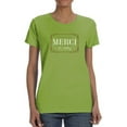 thumbnail image 1 of Merci Young Fashion T-Shirt Women -Image by Shutterstock, Female Small, 1 of 4