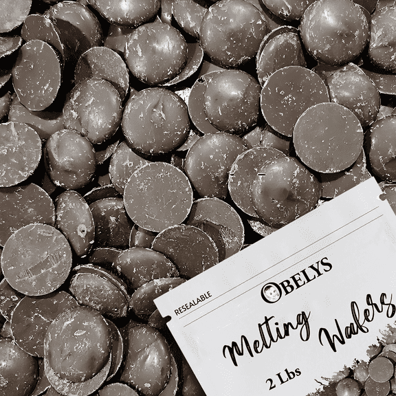 Merckens Dark Chocolate - Rich Cocoa Melting Wafers | 2 Pounds - By Obelys