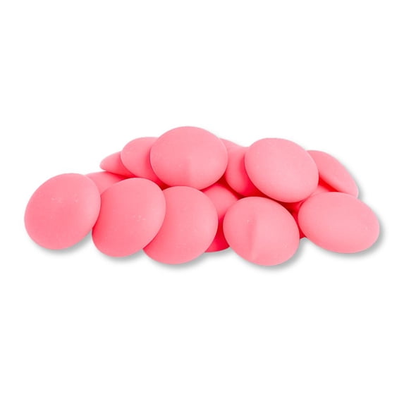 Merckens Pink Vanilla-Flavored Candy Coating & Melting Wafers - 1 lb
