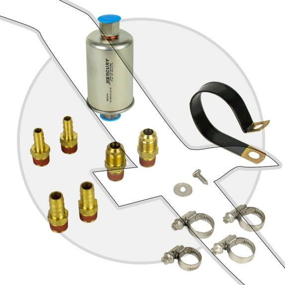 Mercruiser Marine Motor Engine Inline Fuel Filter Kit 35-864572A1 35-864572