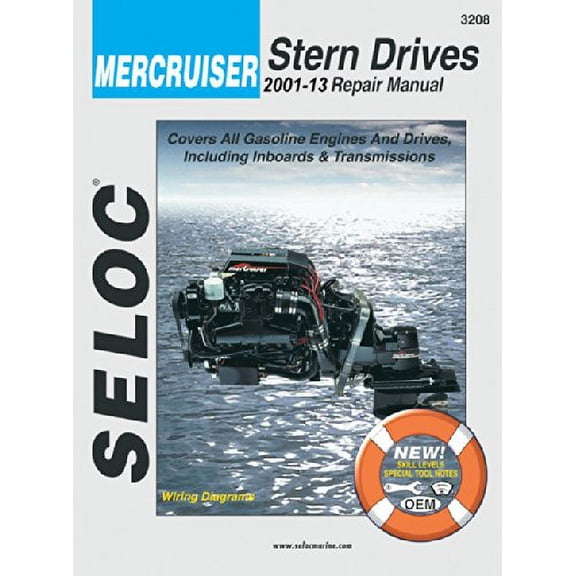 Pre-Owned Mercruiser - All Gasoline Engines/Drives, 2001 thru 2013 (Seloc Marine Manuals) (Paperback) 0893300683 9780893300685
